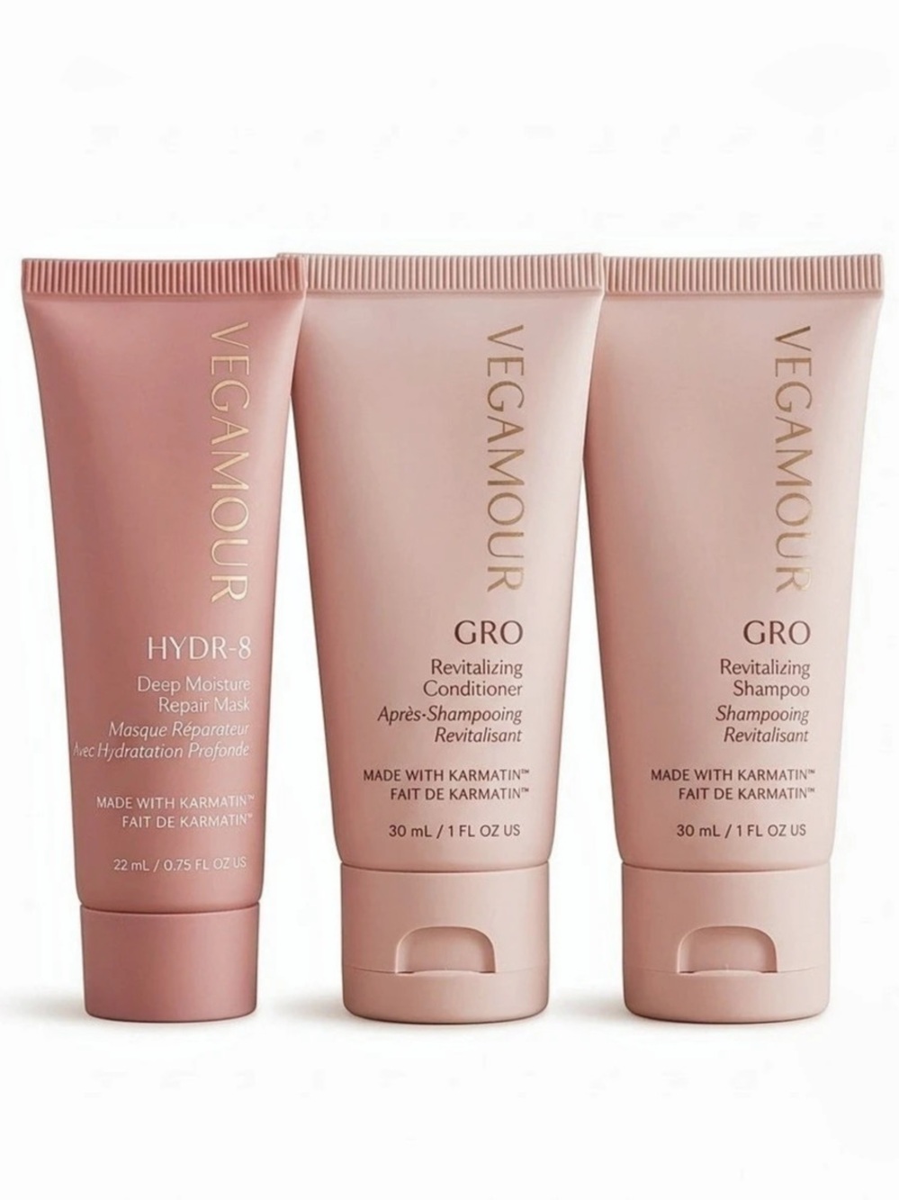 Vegamour Hydr-8 Repair Mask, Gro Revitalizing Shampoo & Conditioner Hair Luxury